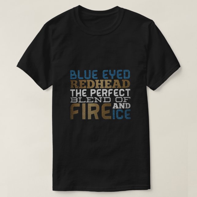 BLUE EYED REDHEAD T-Shirt (Design Front)