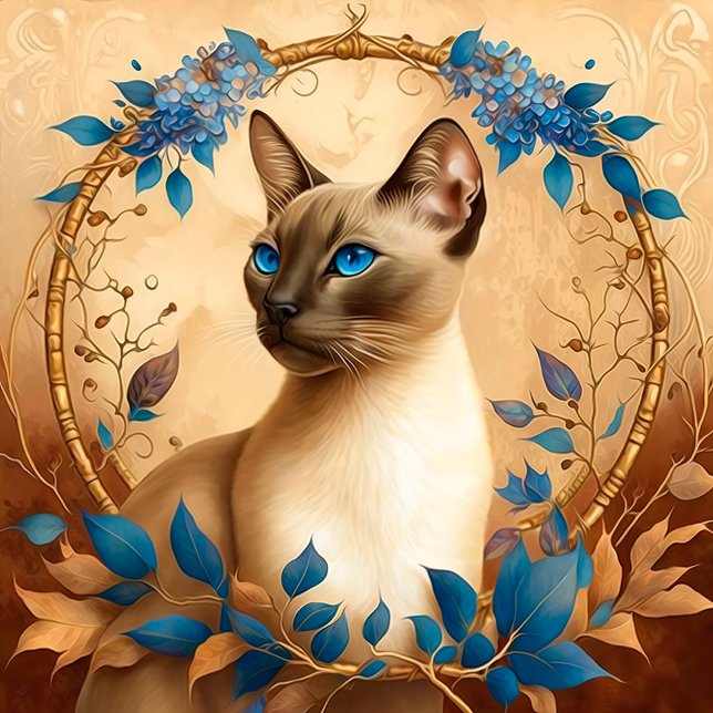 Blue Eyed Siamese Cat Jigsaw Puzzle (Creator Uploaded)
