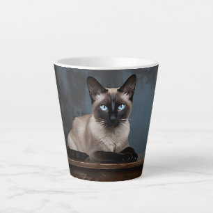 Blue Eyed Siamese Latte Mug