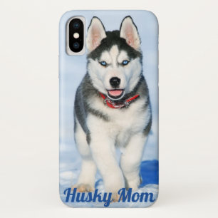 Blue Eyed Siberian Husky - Husky Mom I Phone Case