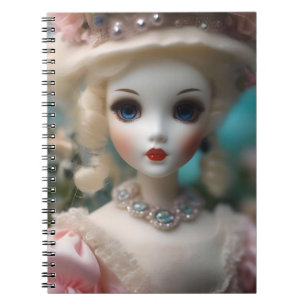 Blue Eyed Vintage Doll, Notebook