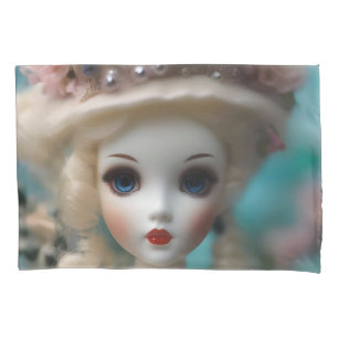 Blue Eyed Vintage Doll, Pillowcase