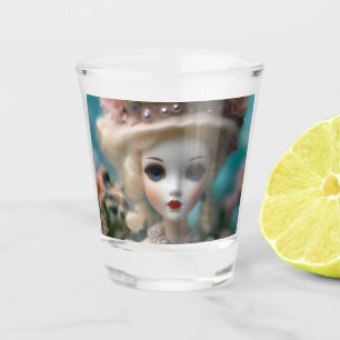 Blue Eyed Vintage Doll, Shot Glass