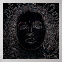 Blue Eyes 12x12" Poster