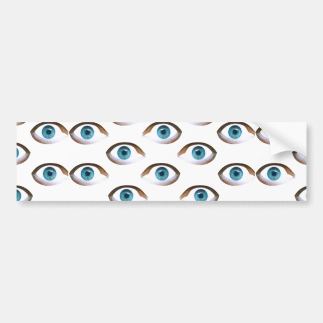 blue eyes bumper sticker (Front)