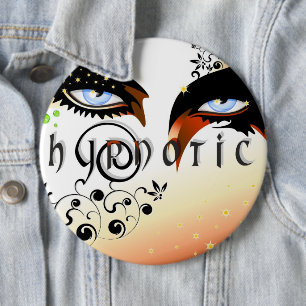 Blue Eyes Fashion Make Up 6 Cm Round Badge