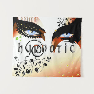 Blue Eyes Fashion Make Up Tapestry