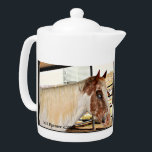 "Blue Eyes" Horse Accent Teapot<br><div class="desc">ImagesByMJ "Blue Eyes" Horse Accent Tea Pot</div>