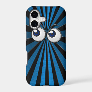 Blue Eyes On Star Burst Abstract