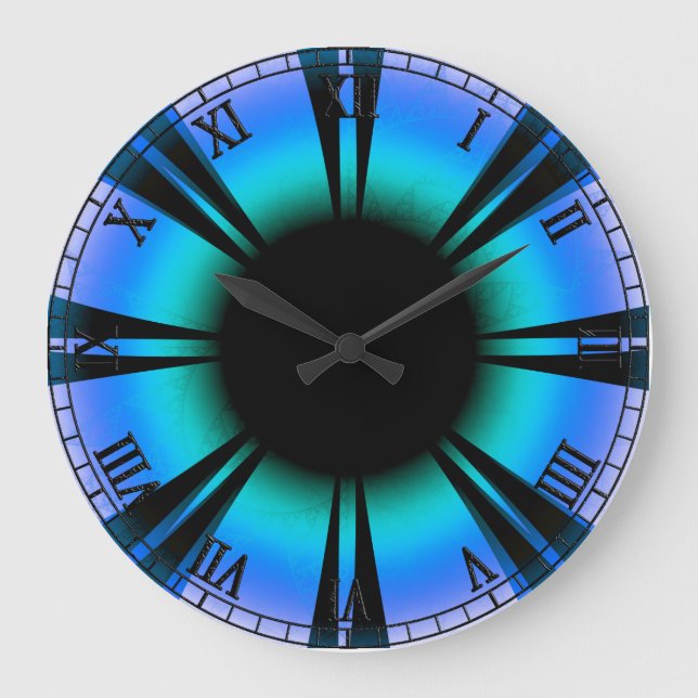 Blue eyes will save and help large clock (Front)