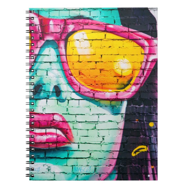 blue faced full hearted notebook (Front)
