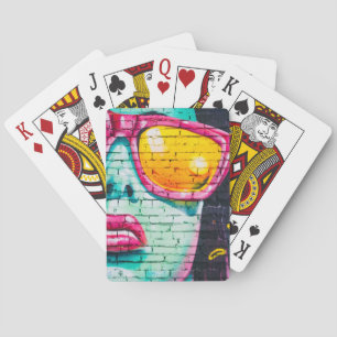 blue faced full hearted playing cards