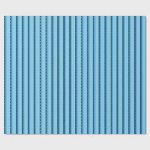 blue faded stripes with dots wrapping paper