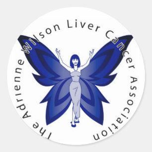 Blue Faery Round Sticker