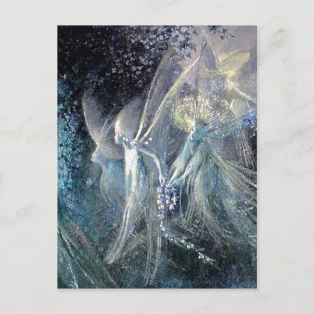Blue Fairies Postcard (Front)