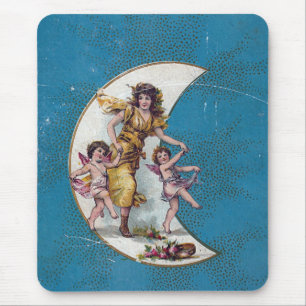 Blue Fairy Book Back cover Mouse Pad