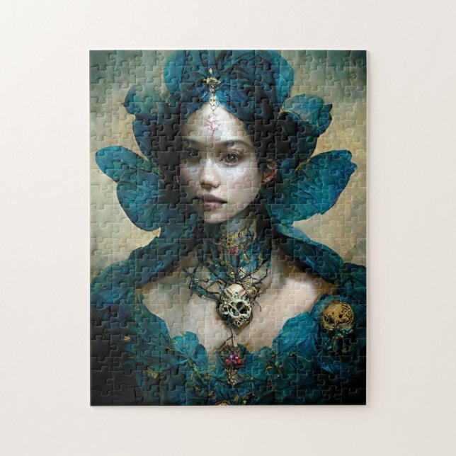 Blue Fairy Fantasy Art Jigsaw Puzzle (Vertical)
