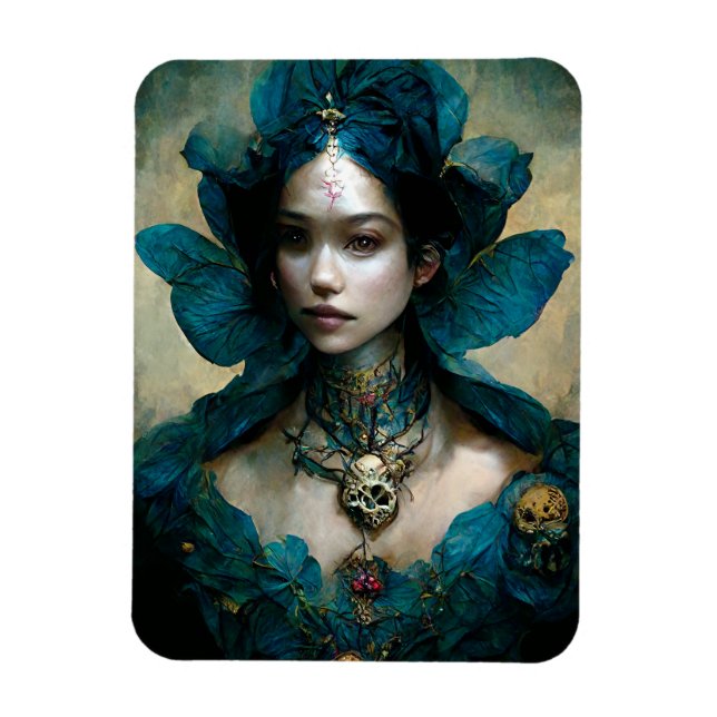 Blue Fairy Fantasy Art Magnet (Vertical)