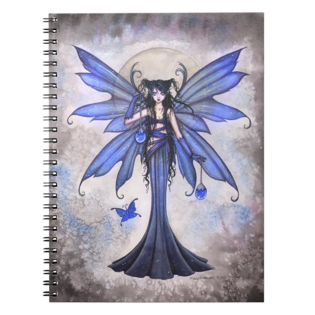 Blue Fairy Fantasy Art Notebook (Front)