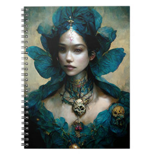 Blue Fairy Fantasy Art Notebook