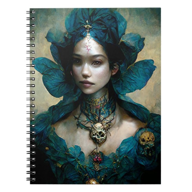 Blue Fairy Fantasy Art Notebook (Front)