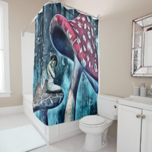 Blue Fairy Shower Curtain