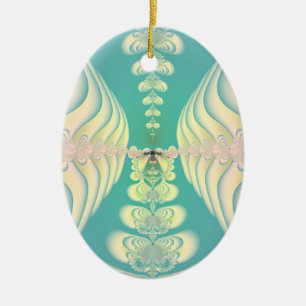 Blue Fairytale Ceramic Tree Decoration