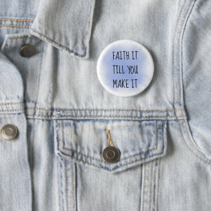 Blue Faith It Button