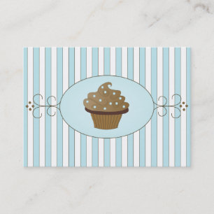 Blue Fancy Cake Business Card