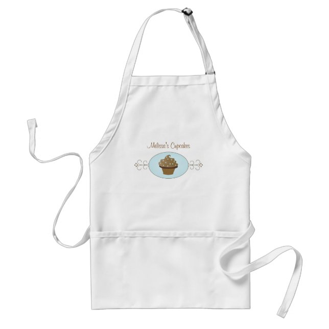 Blue Fancy Cake Standard Apron (Front)