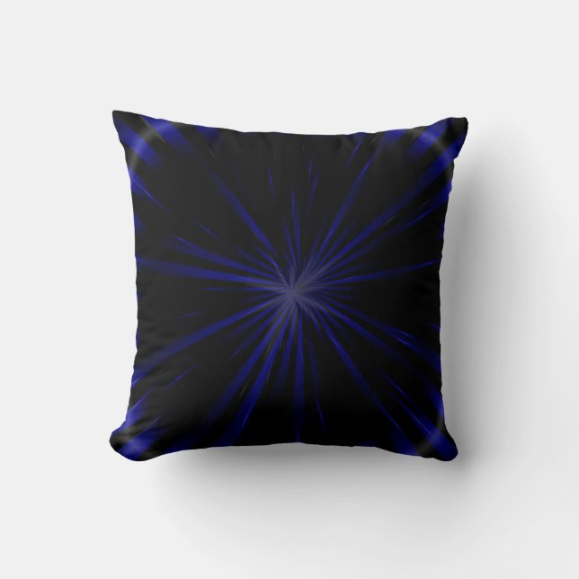 Blue Fantasy Design Abstract Pillow 32 (Front)