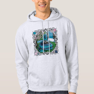 Blue Fantasy Eastern Dragon Tea Time Hoodie