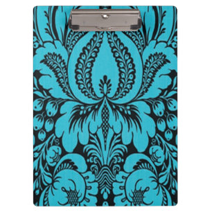 Blue Fantasy Floral Clipboard