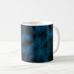 Blue fantasy pattern coffee mug