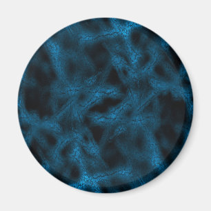 Blue fantasy pattern magnet