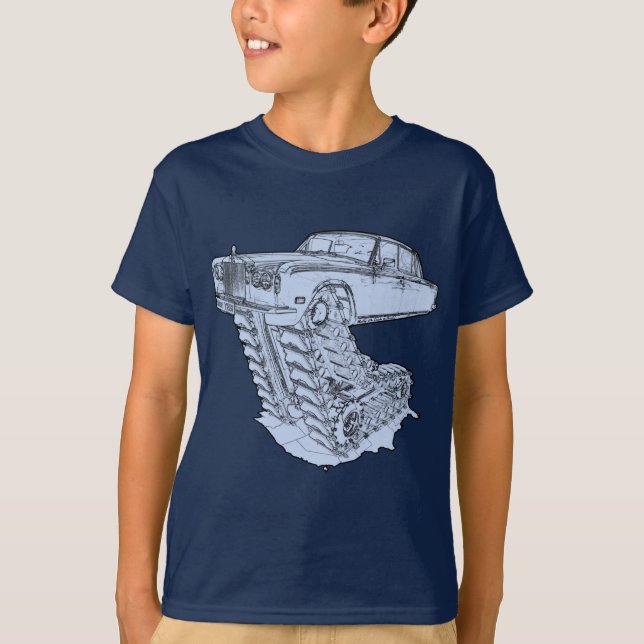 Blue Fantasy Rolls Royce T-Shirt (Front)