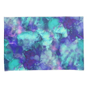 blue fantasy watercolors : pillowcase