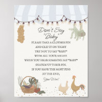 Blue Farmers Market Farm Fresh Dont Say Baby Game