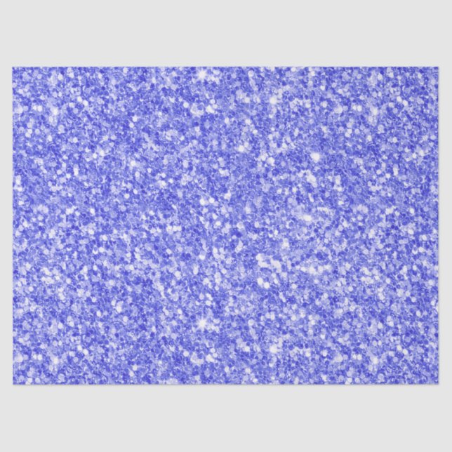 Blue faux glitter texture tissue paper (Front)