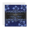 Blue Faux Glitter & Velvet Floral Sweet Sixteen