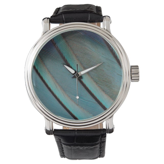 Blue feather pattern watch (Front)