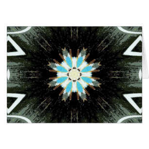 blue feather star-burst