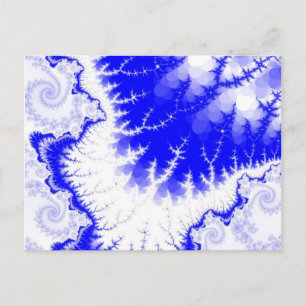 Blue Feathered Star Postcard