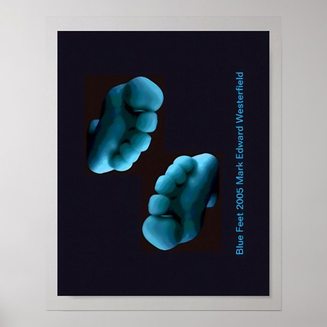 Blue Feet Art  Poster (Front)