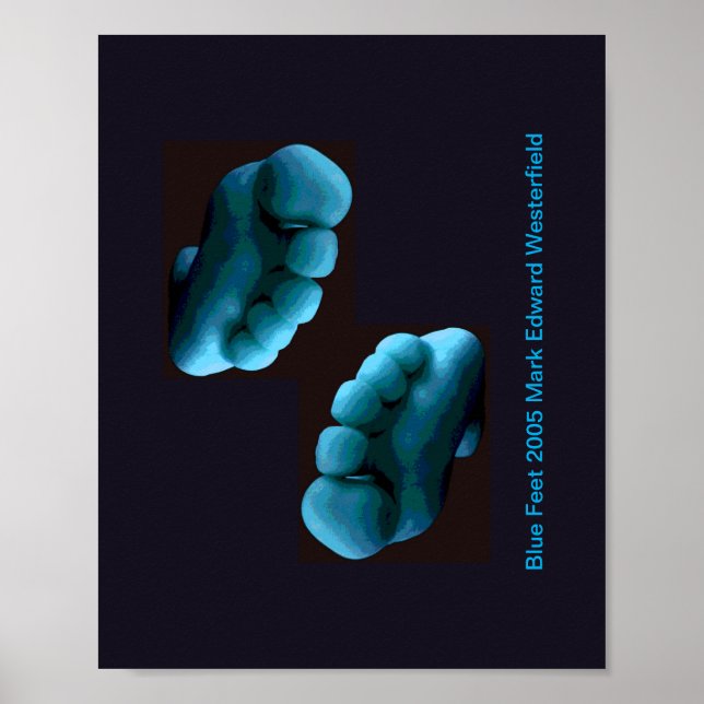 Blue Feet Art  Poster (Front)