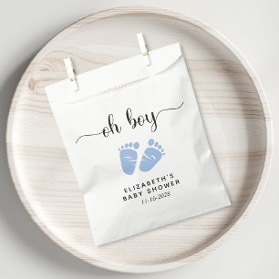 Blue Feet Baby Boy Shower Favour Bag