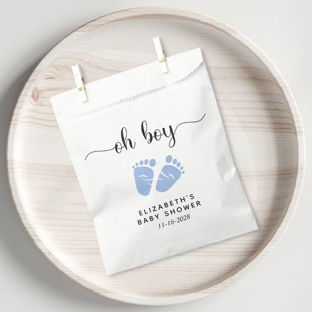 Blue Feet Baby Boy Shower Favour Bag (Creator Uploaded)