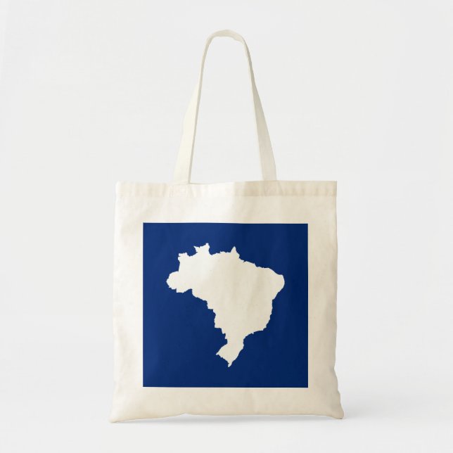 Blue Festive Brazil Tote Bag (Front)