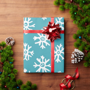 Blue Festive Christmas Patterns  Wrappi Wrapping Wrapping Paper