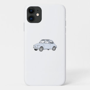 Blue Fiat 500 Topolino iPhone 11 Case